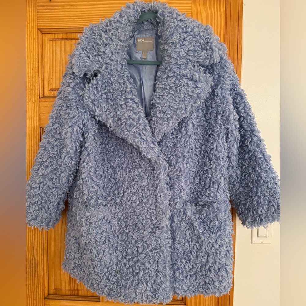 ASOS Faux fur coat. Size 4
